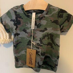 Childhoods clothing micro camo 12-18m top